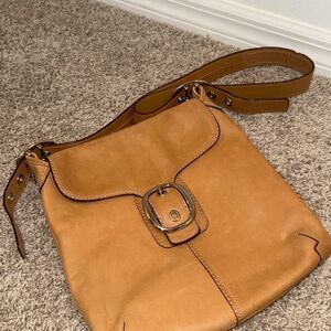 Coach Tan Leather Shoulder Bag